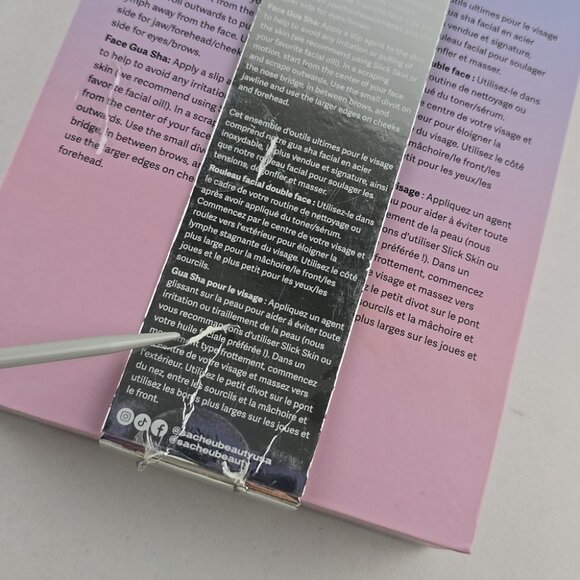 SACHEU Beauty The Ultimate Stainless Steel Facial 2 Pc Tool Set Travel Pouches - Picture 11 of 16